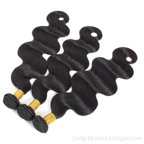 Wholesale 1B Body Wave Raw Brazilian Human Hair Weave 10A Grade Virgin Brazilian Hair Bundle for Black Woman